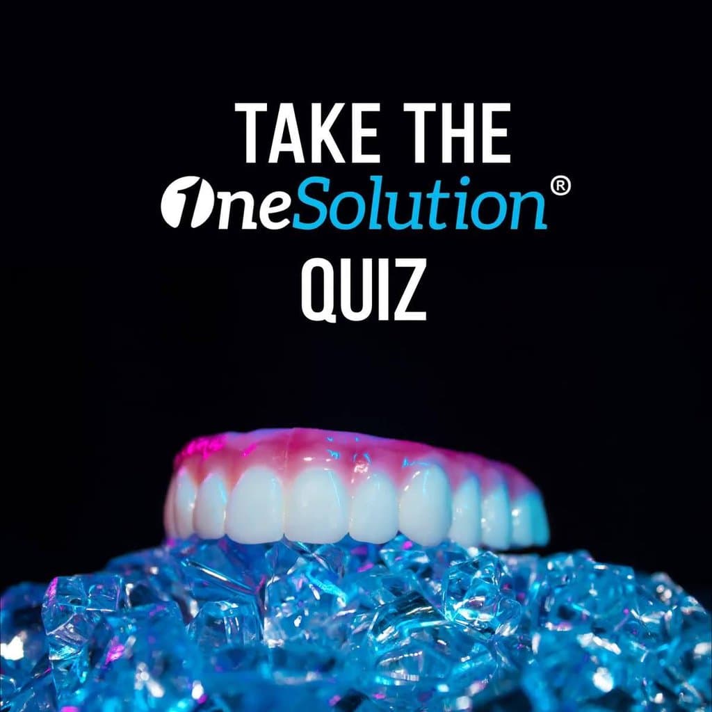Ad creative from OneSolution Dental Implant Centers