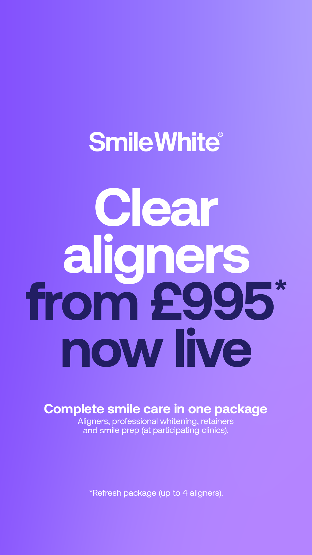Ad creative from Smile White