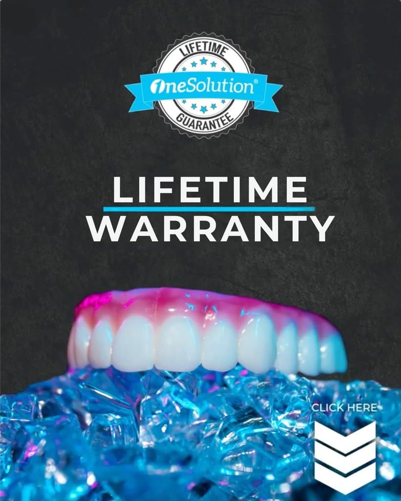 Ad creative from OneSolution Dental Implant Centers