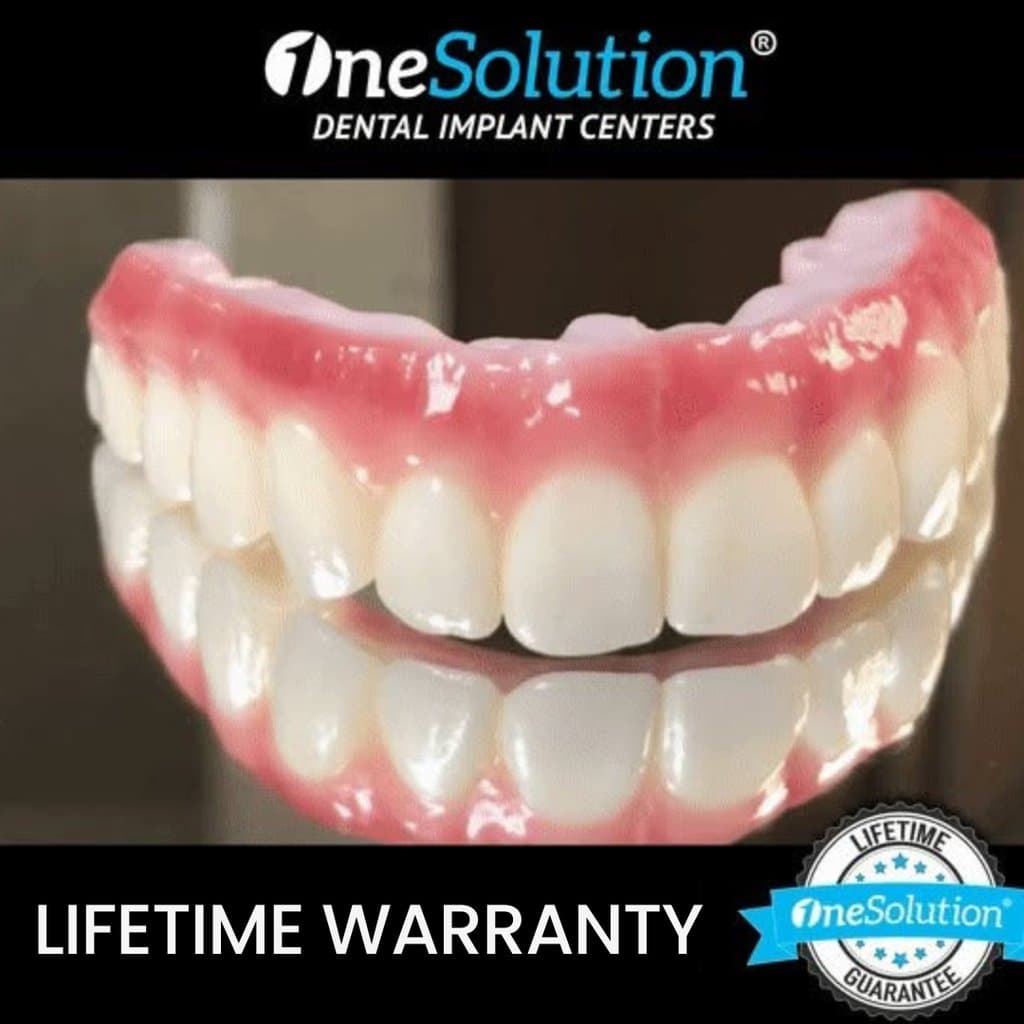 Ad creative from OneSolution Dental Implant Centers