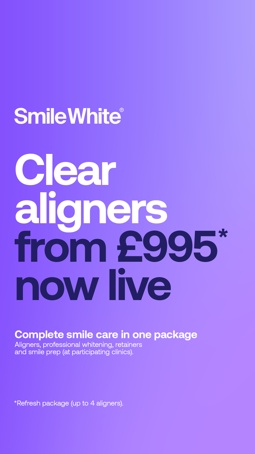 Ad creative from Smile White